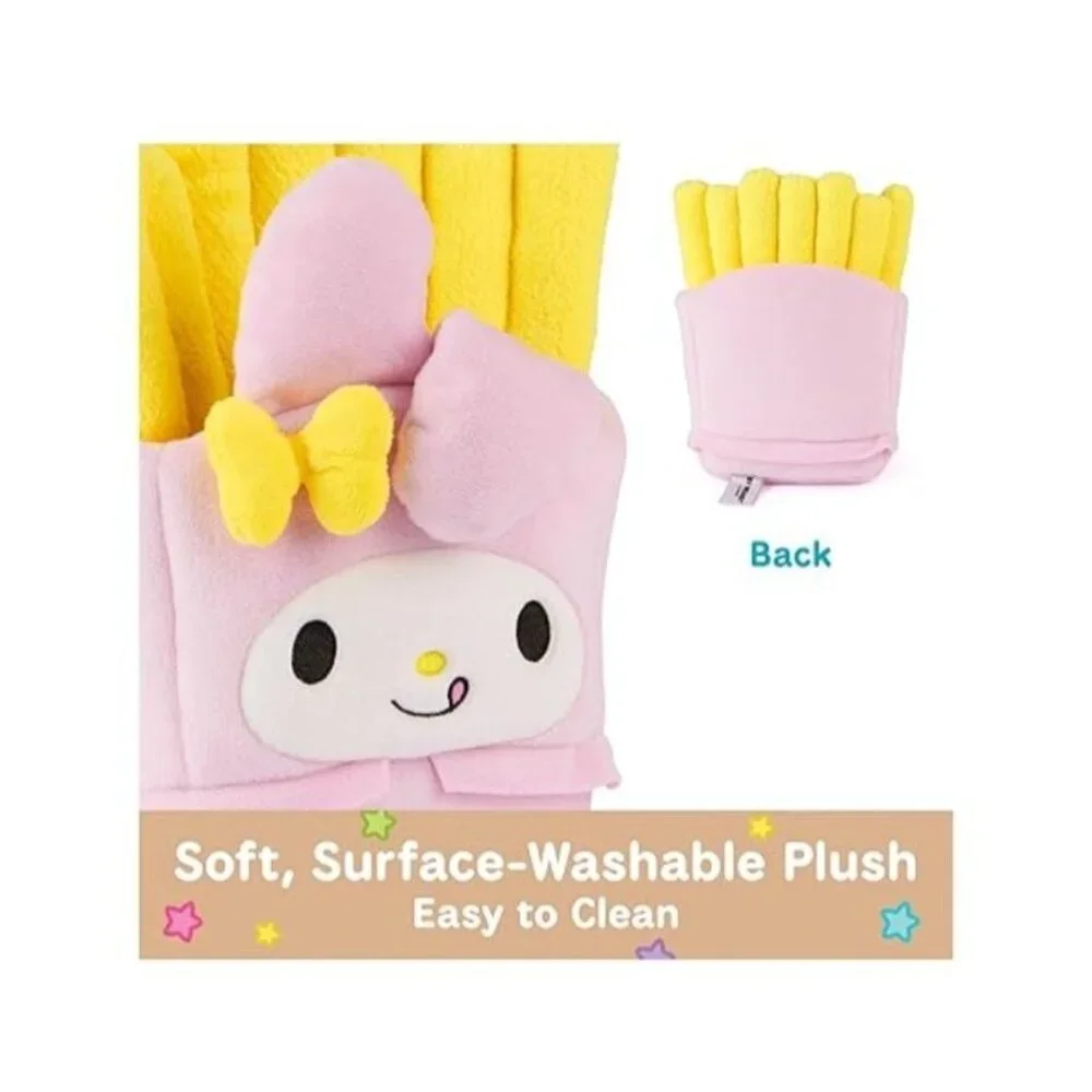 Sanrio My Melody French Fry Plush – NEW in Bag – 6” Kawaii Soft Plush – Fast Foo